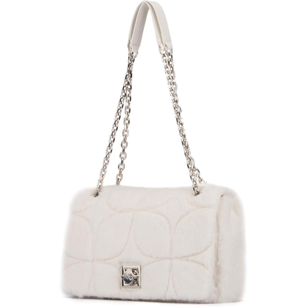 imageParis Hilton Madison Crossbody Purse Chain Strap BagMadison Faux Fur