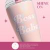 Paris Hilton Boss Babe Tumbler, Insulated Water Bottle with Leak-Proof, Flip-Top Lid, Stainless Steel Travel Cup Keeps Drinks Cold-24 hours, Hot-8 hours, 20-Ounce, Pink Iridescent(20 Ounces (Pack of 4))