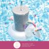 Paris Hilton Diamond Bling Water Tumbler With Lid And Straw, Vacuum Insulated Stainless Steel, Bedazzled With Over 3700 Rhinestones, 16.9-Ounce, Silver