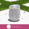 Paris Hilton Diamond Bling Wine Tumbler, Vacuum Insulated Stainless Steel with Easy Sip Lid, Bedazzled with Over 2500 Rhinestones, 12-Ounce, Silver