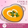 Paris Hilton Enameled Cast Iron Dutch Oven Heart-Shaped Pot with Lid, Dual Handles, Works on All Stovetops, Oven Safe to 500°F, 4-Quart, Cream(Pink)