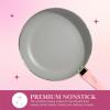 Paris Hilton Epic Nonstick Pots and Pans Set, Multi-layer Nonstick Coating, Tempered Glass Lids, Soft Touch, Stay Cool Handles, Made without PFOA, Dishwasher Safe Cookware Set, 12-Piece, Aqua(Pink)