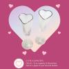 Paris Hilton Heart Shaped Champagne Flute Gift Set, Elegant Handmade Glassware Set, Perfect for Celebrations, Weddings or any Special Occasion, 2-Piece Set, 5.5-Ounce, Pink(Iridescent)
