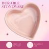 Paris Hilton Heart Shaped Ramekin Set, Mini Ceramic Ramekins, Oven Safe Baking Dishes, Dishwasher Safe, Stoneware Made without PFOA, 4-Piece Set, Pink(4-Piece Set)