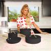 Paris Hilton Iconic Nonstick Pots and Pans Set, Multi-layer Nonstick Coating, Matching Lids With Gold Handles, Made without PFOA, Dishwasher Safe Cookware Set, 10-Piece, Pink(Black)