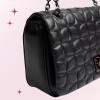 Paris Hilton Madison Crossbody Purse Chain Strap Bag(Black)