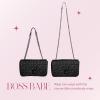 Paris Hilton Madison Crossbody Purse Chain Strap Bag(Black)