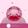 Paris Hilton Martini Glass Set with Iconic Gem Base, Perfect for Parties and Special Occasions, Serve Martinis, Mocktails and More, 10.5-Ounce, 2-Piece Set, Pink(Martini Gem Base)