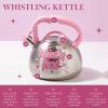 Paris Hilton Whistling Stovetop Tea Kettle, Stainless Steel with Rainbow Love Color Changing Heat Indicator Design, Soft Touch Handle, 2.5-Quart, Love Rainbow(“That’s Hot” Color Changing)