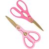 imageParis Hilton All Purpose Kitchen Shears Premium Stainless Steel Blades with Ergonomic Soft Grip Handles 2Piece Set Pink