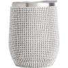 Paris Hilton Diamond Bling Wine Tumbler, Vacuum Insulated Stainless Steel with Easy Sip Lid, Bedazzled with Over 2500 Rhinestones, 12-Ounce, Silver