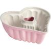 Paris Hilton Heart Shaped Fluted Cake Pan, Cast Aluminum with Clean Ceramic Nonstick Bakeware, Dishwasher Safe, Made without PFAS, PFOA, PFOS & PFTE, 9-Inch, Pink