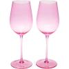 Paris Hilton Martini Glass Set with Iconic Gem Base, Perfect for Parties and Special Occasions, Serve Martinis, Mocktails and More, 10.5-Ounce, 2-Piece Set, Pink(Wine Glass)