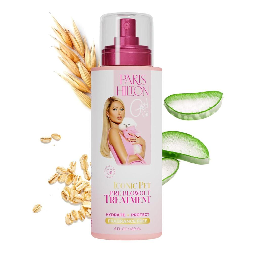 imageParis Hilton FragranceFree Dog ampamp Pet Blowout Conditioning Spray  Hypoallergenic SulfateFree Grooming Treatment for Frizz Control Soft Coats Detangling ampamp Show Ready Fur Styling 6oz