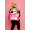 Paris Hilton Casson Puffy Quilted Oversized Tote with Chain Strap and Removable Headphones Holder(Casson Pink)