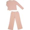 Paris Hilton Girls Comfy Coordinating Outfit Lounge Sets(Blush Pink)