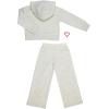 Paris Hilton Girls Comfy Coordinating Outfit Lounge Sets(Grey)