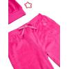 Paris Hilton Girls Comfy Coordinating Outfit Lounge Sets(Pink Glo)