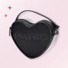 Paris Hilton Infinity Heart Crossbody Purse Small Bag(Black)