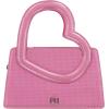 Paris Hilton Te Amo Cutout Heart Handle Removable Strap Handbag Purse(Pink Heart)