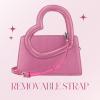Paris Hilton Te Amo Cutout Heart Handle Removable Strap Handbag Purse(Pink Heart)
