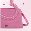 Paris Hilton Te Amo Cutout Heart Handle Removable Strap Handbag Purse(Pink Heart)