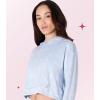 Paris Hilton Tracksuit Women’s Lounge Set Sweatsuit Embellished Velour Pullover Top and Pants Matching Set 2 Pieces(Baby Blue)