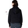 Paris Hilton Women’s Embellished PARIS Pullover Sweatshirt Hoodie, Black(Black)