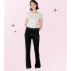 Paris Hilton Women’s Embellished Paris Drawstring Yoga Pants, Black(Black)