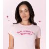 Paris Hilton Women’s Fashion T-Shirt Embellished Graphics Short Sleeve Crew Neck Tops(Light Pink Drama)