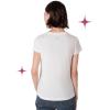 Paris Hilton Women’s Fashion T-Shirt Embellished Graphics Short Sleeve Crew Neck Tops(White Boss Babe)