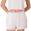 Paris Hilton Women’s Short Sleeve Top and Shorts Comfy 2 piece Pajama Set(Light Pink)