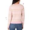 Paris Hilton Women’s Soft Knit Crew Neck Sweater Long Sleeves Cozy(Brown)