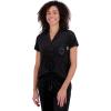 Paris Hilton Women’s Top and Pants Comfy 2 piece Pajama Sets(Black Iconic)