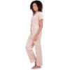 Paris Hilton Women’s Top and Pants Comfy 2 piece Pajama Sets(Blush Pink Iconic)