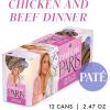 Weruva Paris Hilton Pamper Like Paris Natural Grain Free Wet Cat Food, Chicken and Beef Paté, 2.47oz Can (Pack of 12)