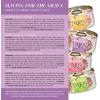 Weruva Paris Hilton Pamper Like Paris Natural Grain Free Wet Cat Food, Sliving for The Gravy Variety Pack, 2.47oz Can (Pack of 12)