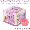 Weruva Paris Hilton Pamper Like Paris Natural Grain Free Wet Cat Food, Sliving for The Gravy Variety Pack, 2.47oz Can (Pack of 12)