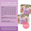 Weruva Paris Hilton Pamper Like Paris Natural Grain Free Wet Cat Food, Tuna, Beef, and Salmon in Gravy, 2.47oz Can (Pack of 12)