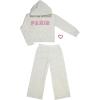 Paris Hilton Girls Comfy Coordinating Outfit Lounge Sets(Grey)