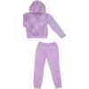 Paris Hilton Girls Comfy Coordinating Outfit Lounge Sets(Pastel Lilac)