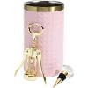 Paris Hilton Wine Bottle Chiller Set, Insulated Double Wall Chiller, Gold Winged Corkscrew Wine Bottle Opener, Diamond Wine Stopper, 3-Piece Set, Pink(Pink)