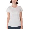 Paris Hilton Women’s Fashion T-Shirt Embellished Graphics Short Sleeve Crew Neck Tops(White Boss Babe)