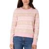 Paris Hilton Women’s Soft Knit Crew Neck Sweater Long Sleeves Cozy(Brown)