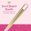 Paris Hilton Meat Chopper with Pink Jewel Shaped Handle, Heat-Resistant up to 400°F, Dishwasher Safe Kitchen Tools and Utensil, Pink and Gold(Pink)