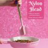 Paris Hilton Meat Chopper with Pink Jewel Shaped Handle, Heat-Resistant up to 400°F, Dishwasher Safe Kitchen Tools and Utensil, Pink and Gold(Pink)