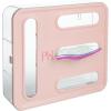 Paris Hilton 4-Slot Storage Bag Organizer, Multipurpose Kitchen Drawer and Wall-Mounted Organizer for Gallon, Quart, Sandwich and Snack Bags, Pink