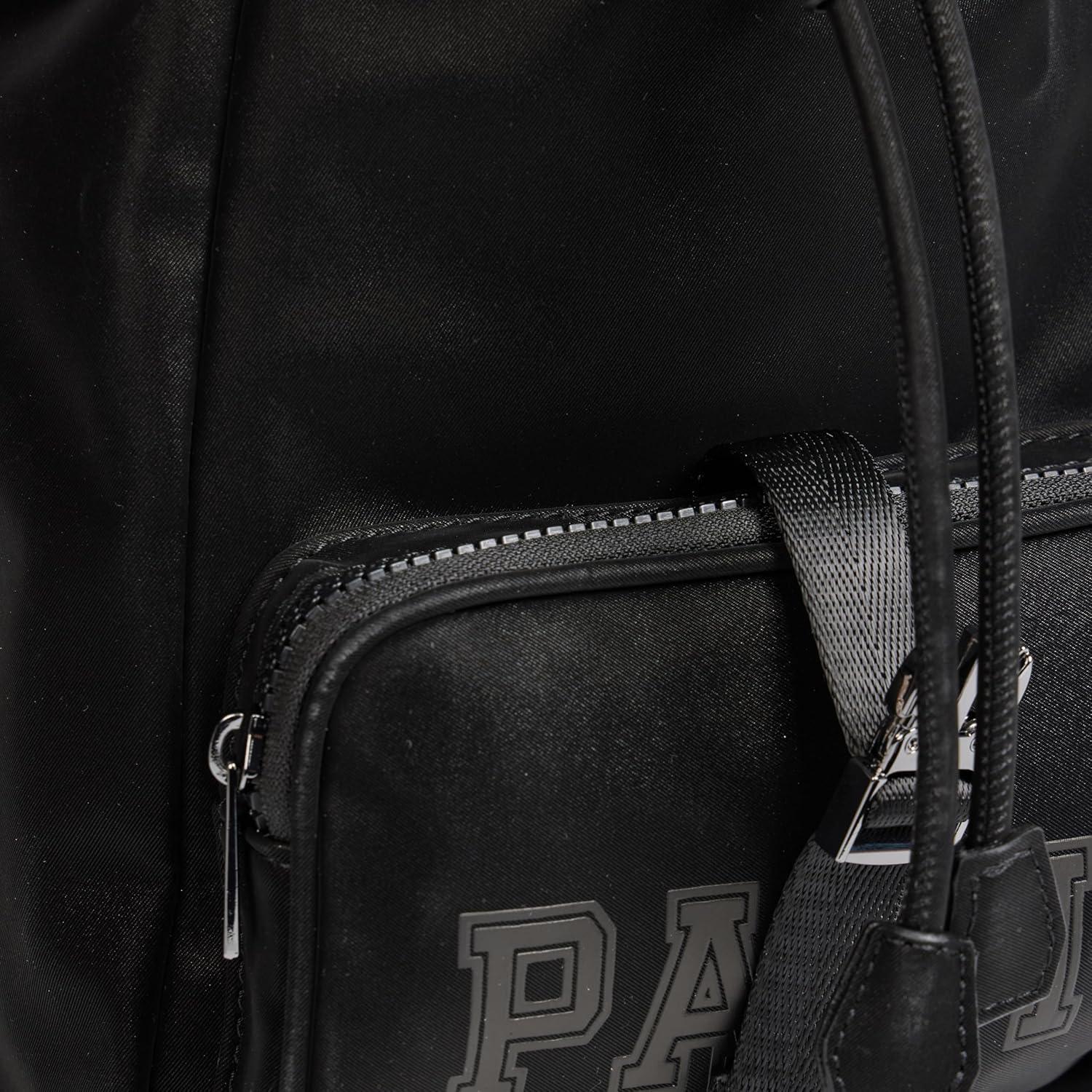 imageParis Hilton Paxton Small Drawstring Rucksack Fashion Backpack BlackBlack