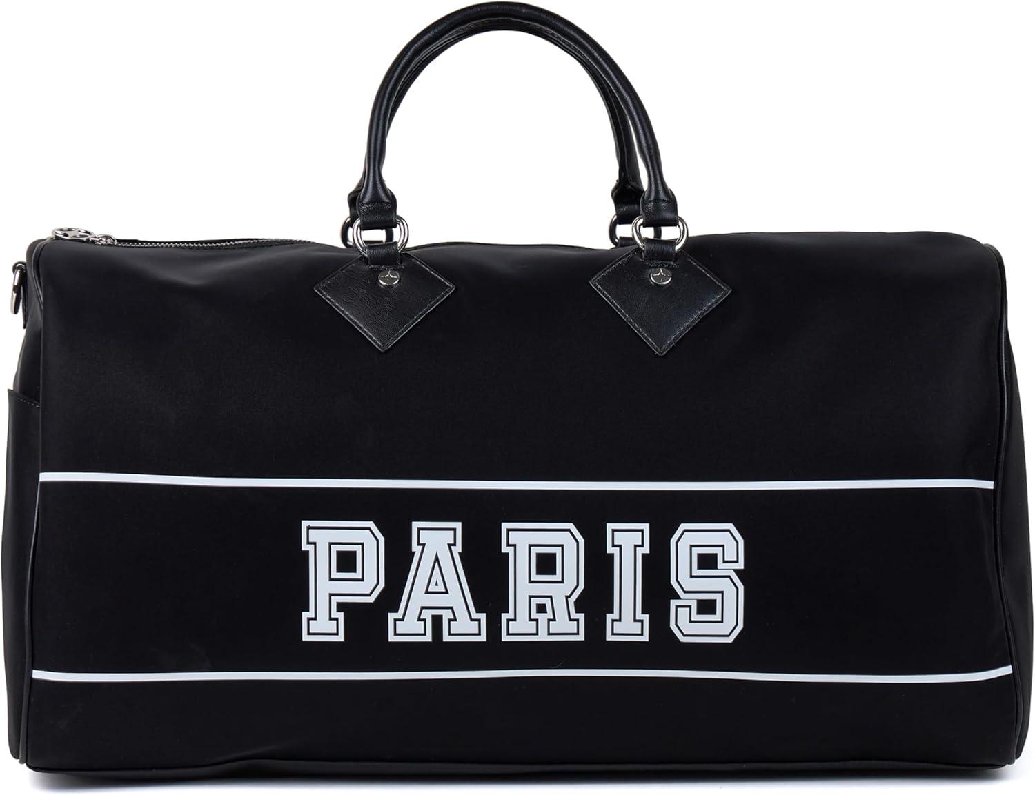imageParis Hilton York Black Duffle Bag with removable Strap and SLIV Card CaseBlack York
