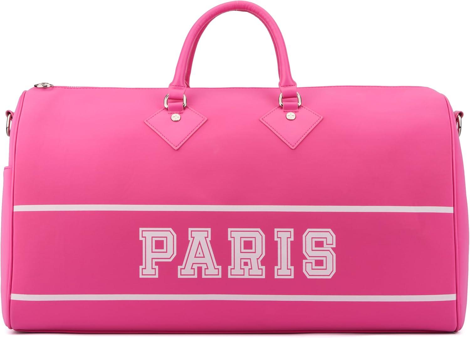 imageParis Hilton York Black Duffle Bag with removable Strap and SLIV Card CasePink York